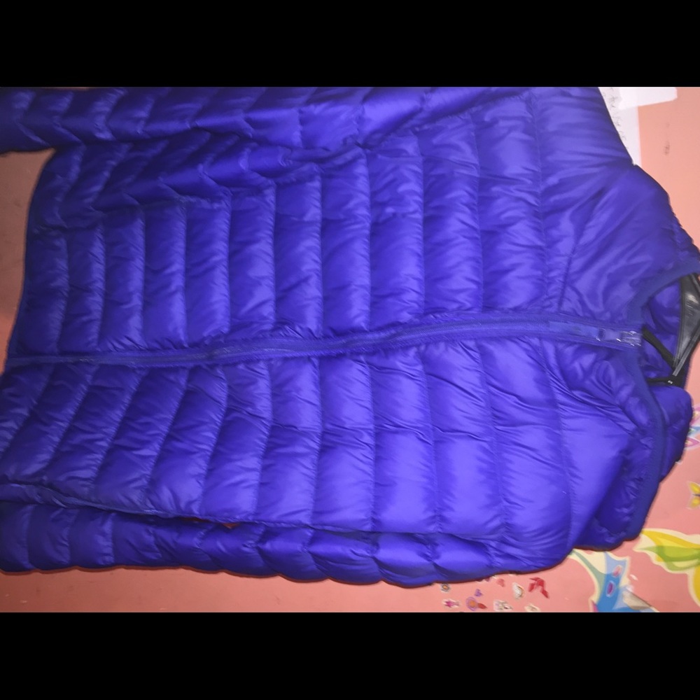 Blue bubble coat